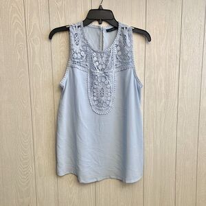 Halogen Blue Sleeveless Blouse Size XS NWT